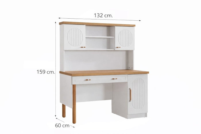 Hanah Home Vita Bohem Escritorio de Estudio Blanco
